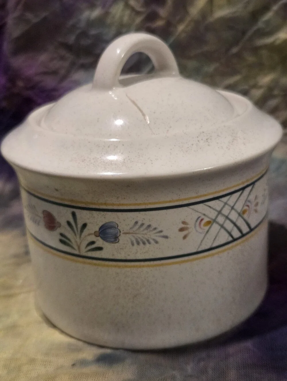 Small Made In Japan By Savoir Vivre Dish With Lid Oven To Table Cracked Lid